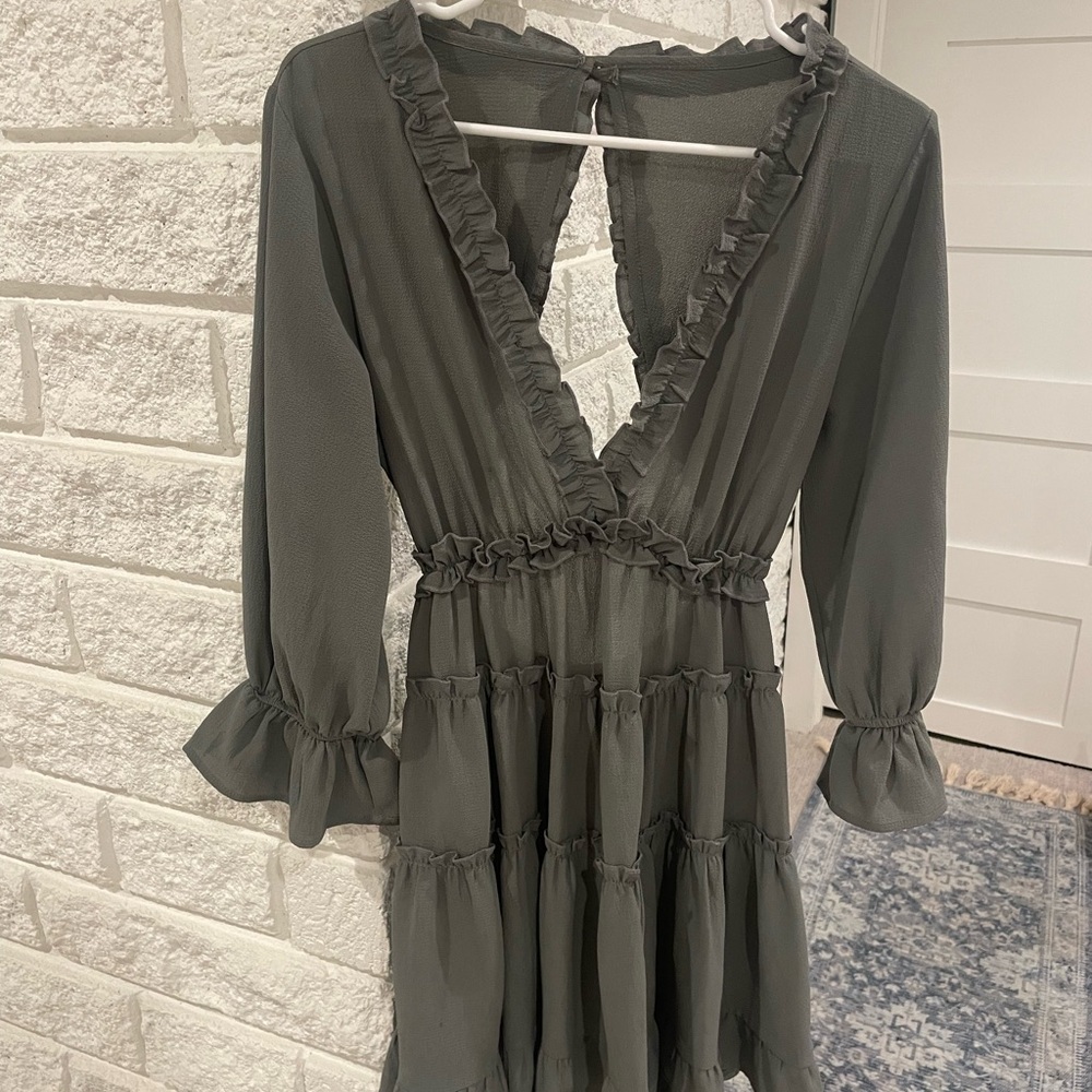 Vici Pike Place Tiered Ruffle Dress